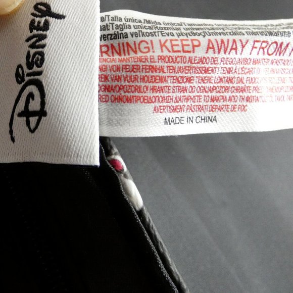 Disney Crossbody Bag Purse Mickey Minnie Mouse Black Embossed Gold Chain NWT - Picture 12 of 14